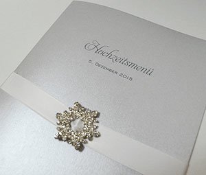 Hochzeit Menükarte Glanz Edel